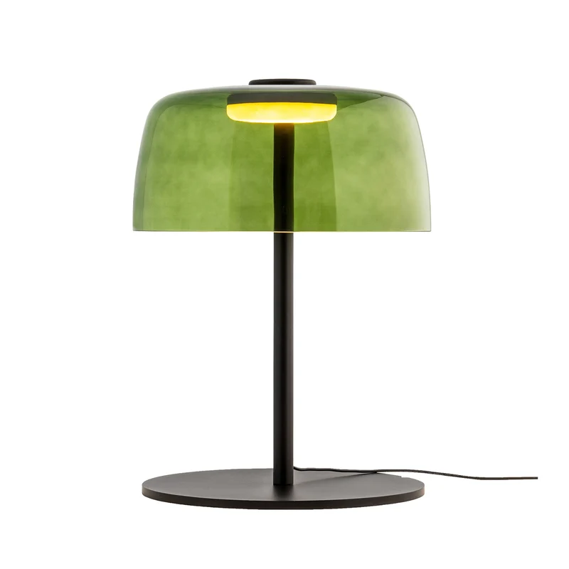 Tischleuchte Lampe LEDS C4 LED Levels Glas grün Dimmer Schalter enthalten