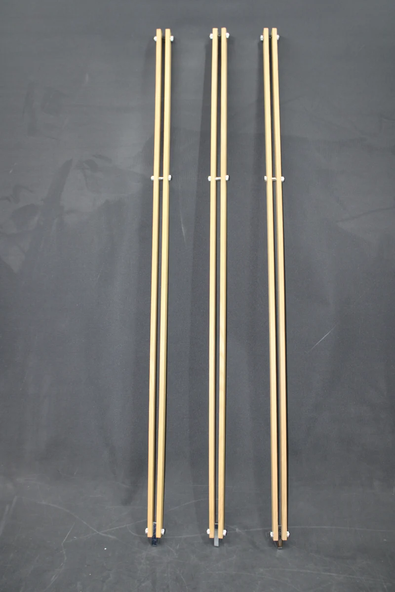 B-Ware Argon Stehleuchte Standlampe Amur Dreibein Holzgestell schwarz SIEHE TEXT/FOTO