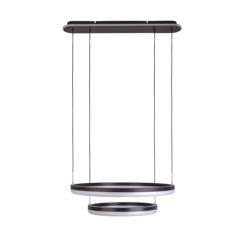 B-Ware Näve Pendelleuchte Hängelampe LED CCT Ringe Fernbedienung schwarz Kunststoff267