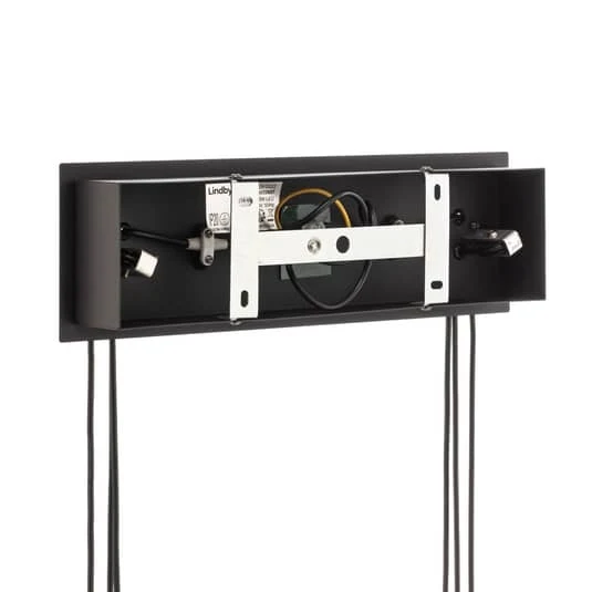 B-Ware Lindby Godwin Pendellampe Deckenlampe Hängeleuchte Lampe 3-flammig E14 schw459