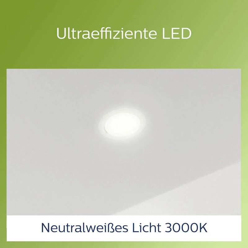 B-Ware Philips 8720169308121 Diamond Einbauleuchte Lampe LED 2.2 W 6 STÜCK