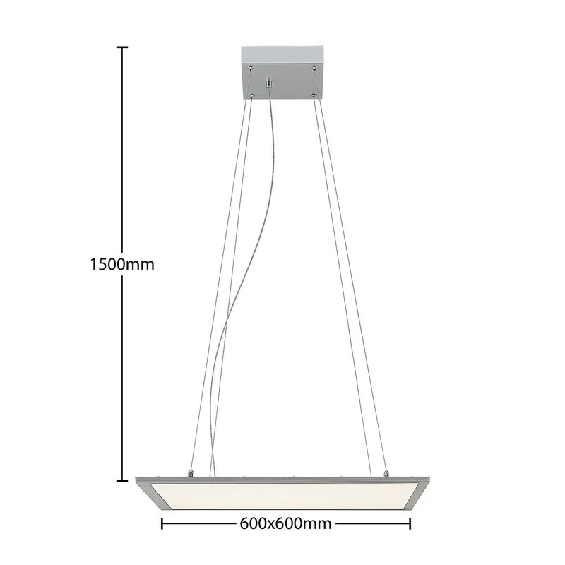 B-Ware Lindby Luram LED-Hängeleuchte quadratisch Deckenlampe Deckenleuchte Spot Lampe