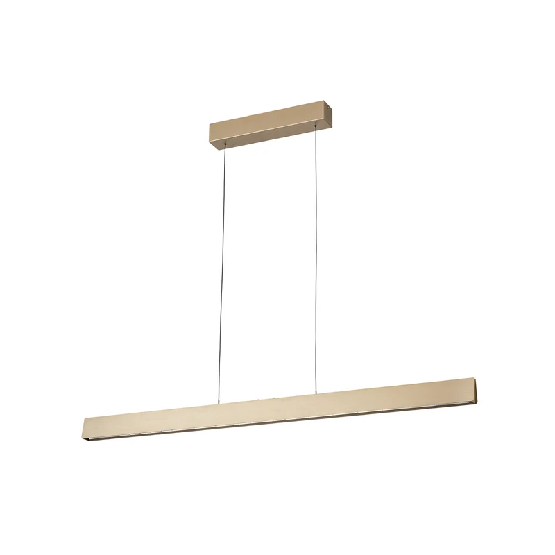 B-Ware Orion Tara LED Hängelampe Pendelleuchte Messing matt Wohnzimmerlampe 120 cm