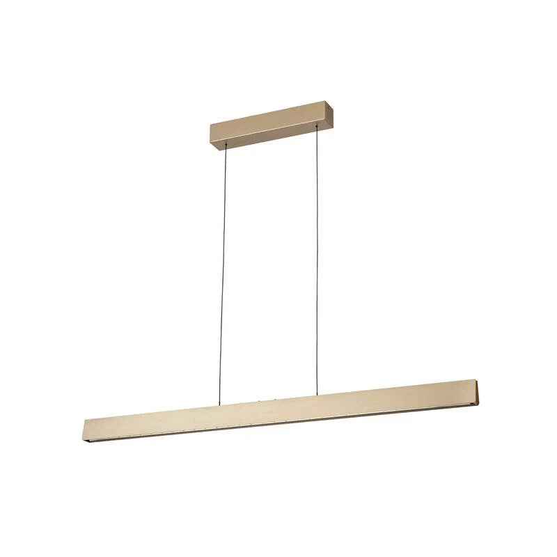 B-Ware Orion Tara LED Hängelampe Pendelleuchte Messing matt Wohnzimmerlampe 120 cm