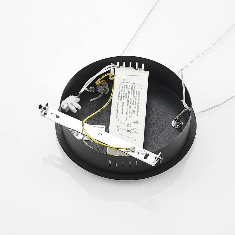 B-Ware Lindby Hängeleuchte Pendelleuchte LED Lampe mattschwarz Eisen Aluminium Kunststo