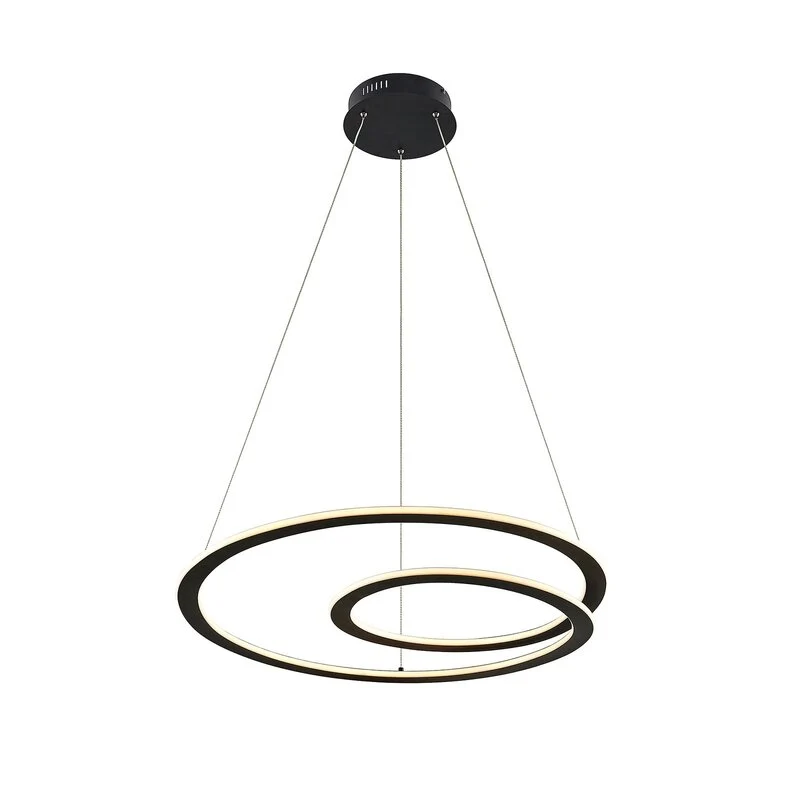 B-Ware Lindby Hängeleuchte Pendelleuchte LED Lampe mattschwarz Eisen Aluminium Kunststo
