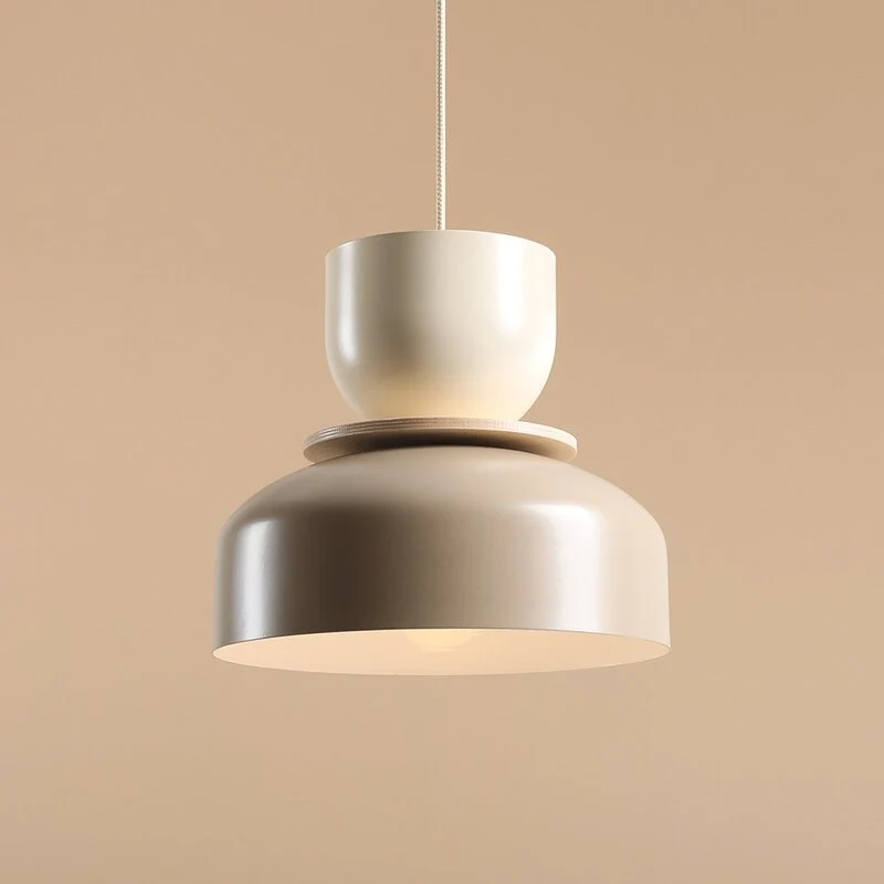 B-Ware Aldex Hängeleuchte Pendelleuchte Uto beige creme Metallschirm E27 LED dimmbar