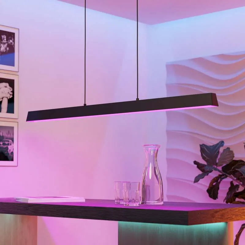 B-Ware EGLO connect Pendelleuchte Hängelampe LED Smart Home schwarz multicolor dimmbar