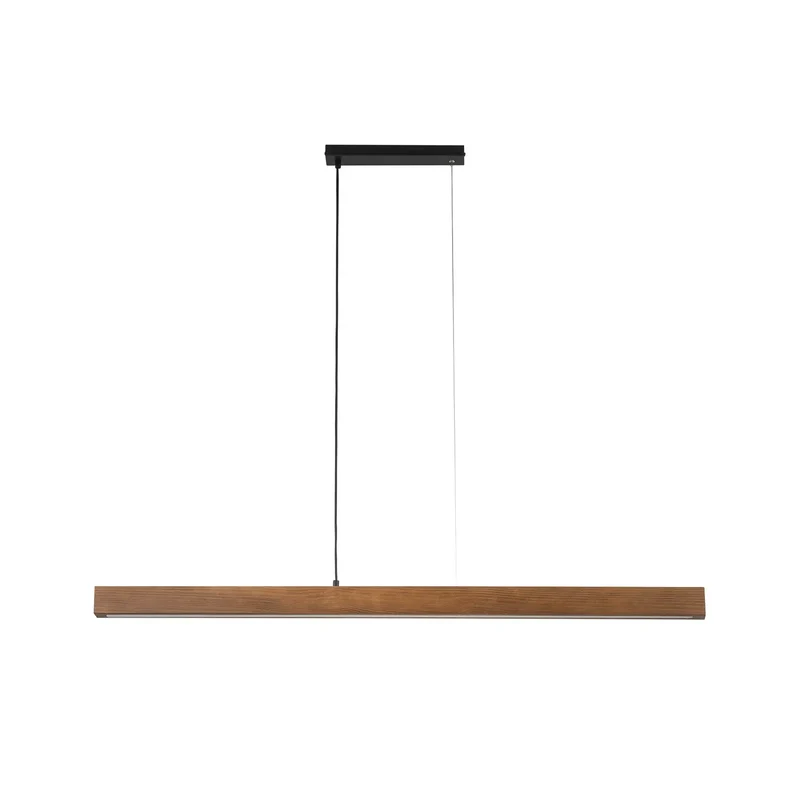 B-Ware Tk Lighting LED-Holzhängeleuchte Teo Hängeleuchte LED walnuss 126 cm Touchdimmer