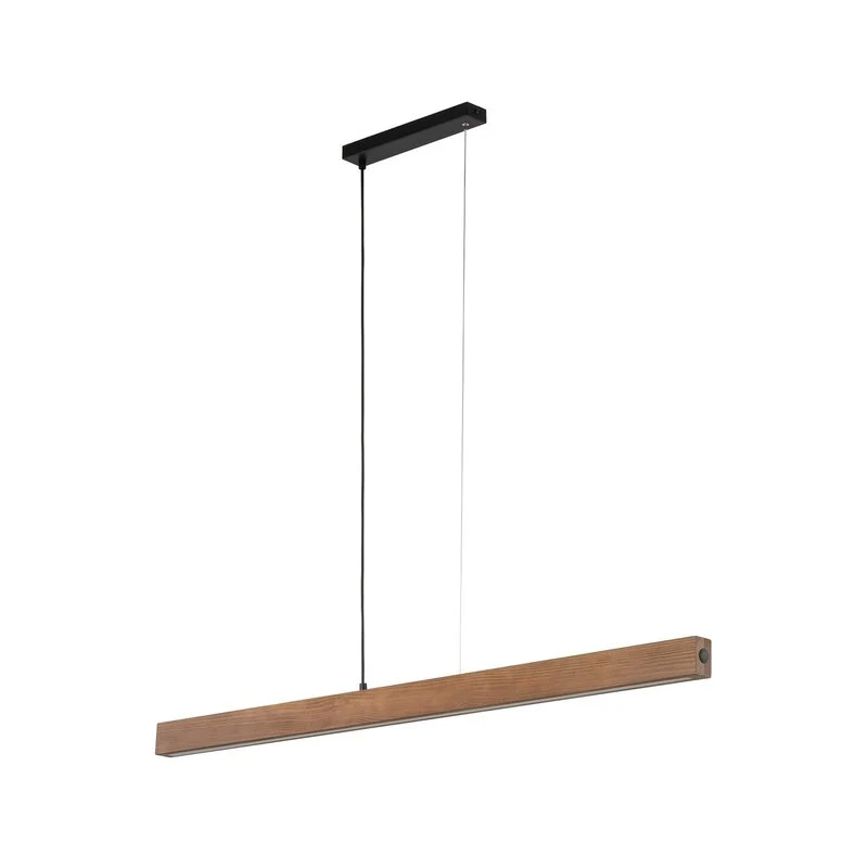 B-Ware Tk Lighting LED-Holzhängeleuchte Teo Hängeleuchte LED walnuss 126 cm Touchdimmer