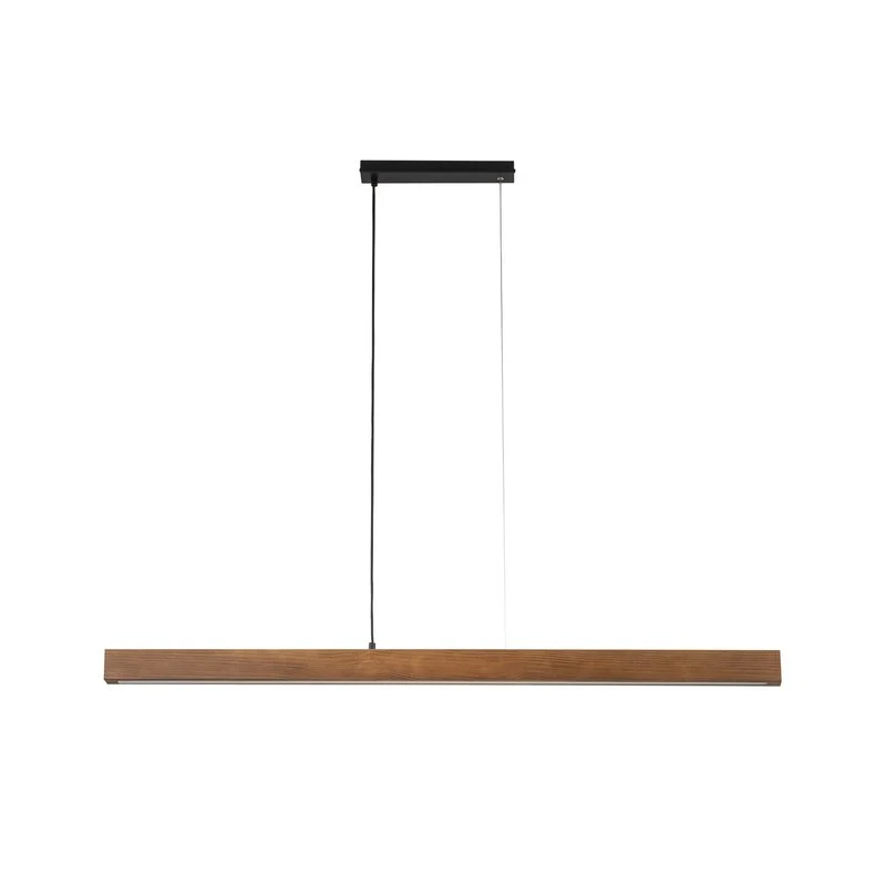 B-Ware Tk Lighting LED-Holzhängeleuchte Teo Hängeleuchte LED walnuss 126 cm Touchdimmer