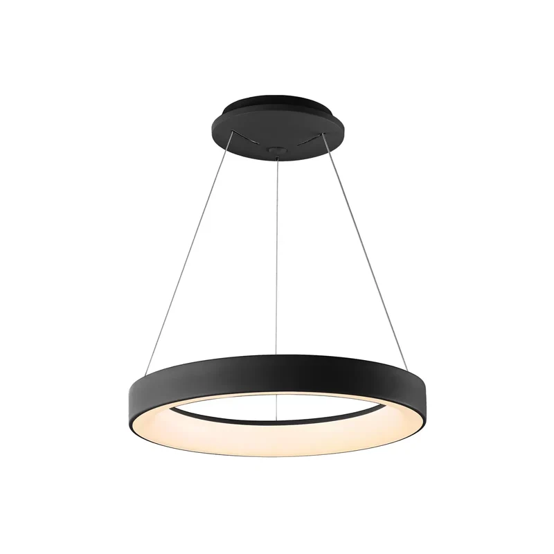 B-Ware Niseko II Pendelleuchte Hängeleuchte LED Lampe Fernbedienung schwarz dimmbar