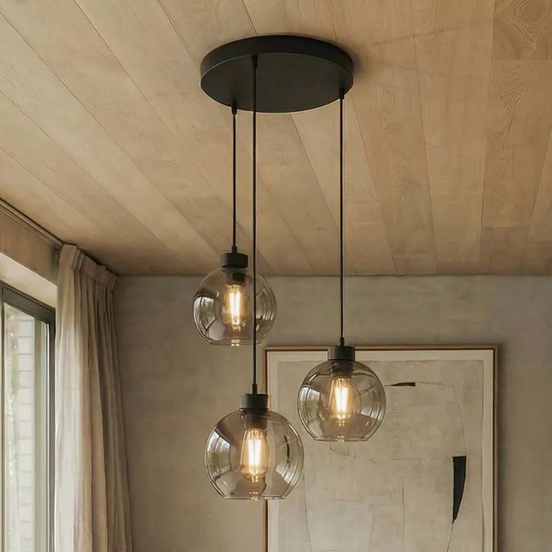 B-Ware Euluna Hängeleuchte Cubus Deckenlampe dreiflammig E27 graphit SIEHE TEXT/FOTO