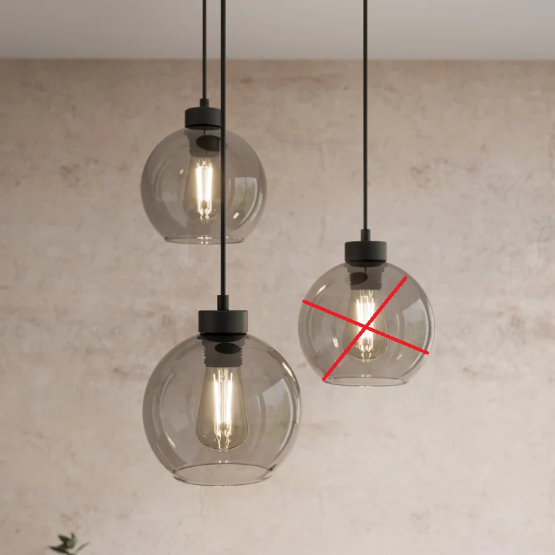 B-Ware Euluna Hängeleuchte Cubus Deckenlampe dreiflammig E27 graphit SIEHE TEXT/FOTO