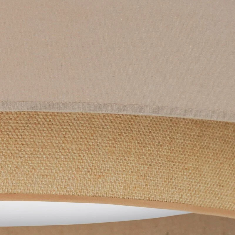 B-Ware Duolla Deckenleuchte Deckenlampe LED Textil braun Luneta Fernbedienung dimm640