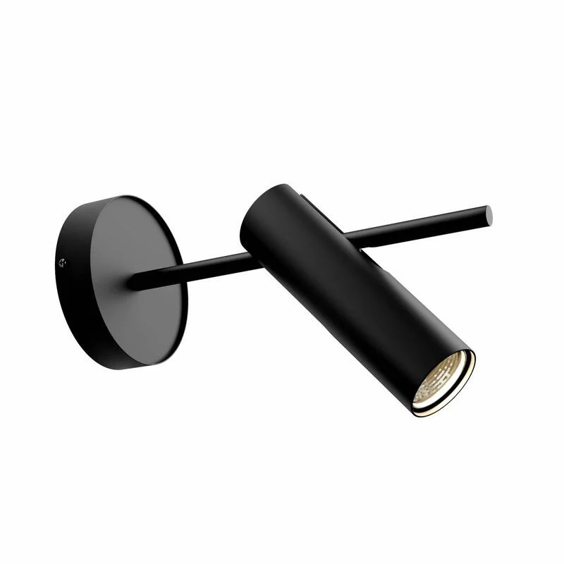 B-Ware Euluna Wandspot Leda 1 Wandleuchte Wandlampe Lampe 1-flammig GU10 Stahl schwarz