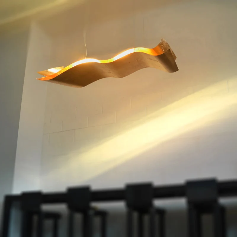 B-Ware Knikerboker A Tempo Perso Blattgold-Hängelampe LED-Hängeleuchte Pendelleuchte