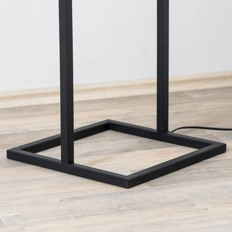 B-Ware Stehleuchte Flores Stehlampe Standleuchte Leuchte 1-flammig schwarz/gold Stahl