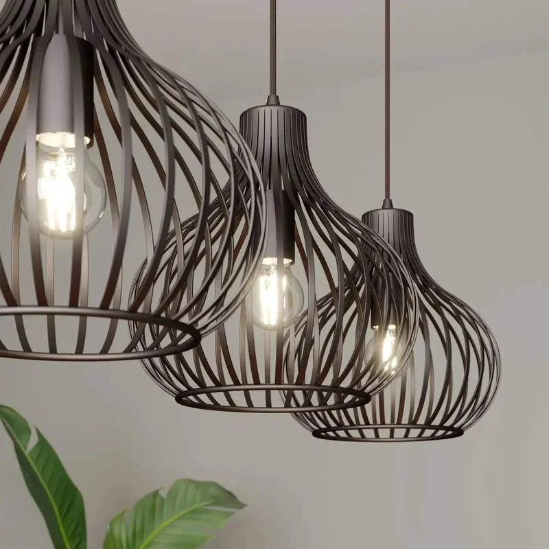 B-Ware Lindby Frances Hängeleuchte Deckenlampe Pendelleuchte Wohnzimmerlampe 3-fl. 208
