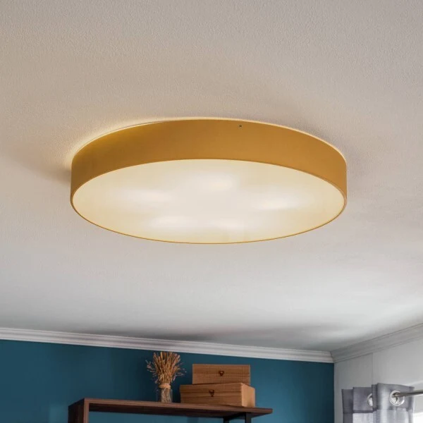 B-Ware Euluna Deckenleuchte Dayton Hängeleuchte Lampe Leuchte in Goldfarbe Ø 60cm