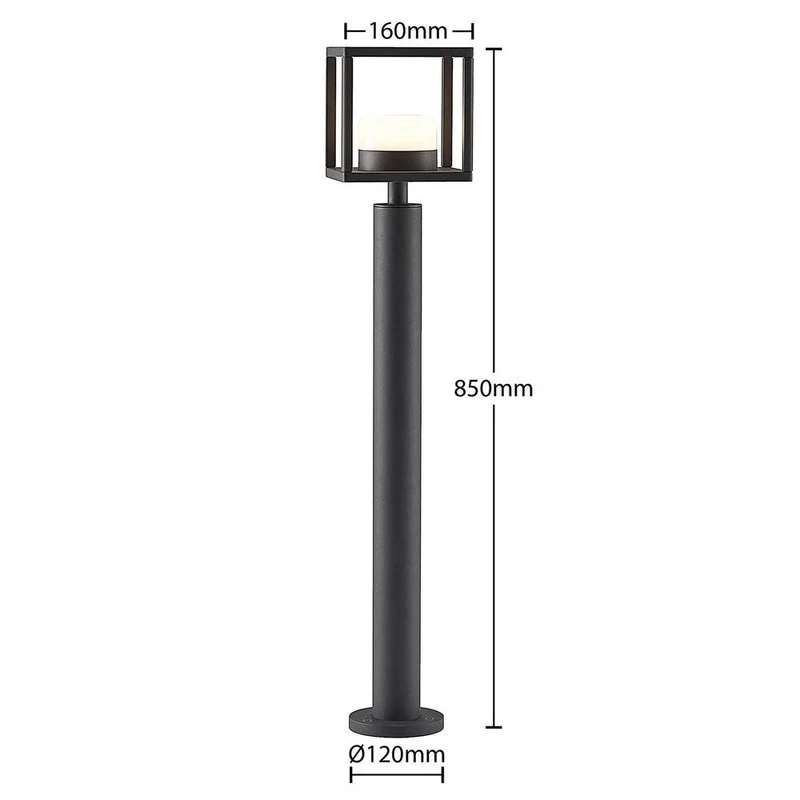 B-Ware Lucande Timio Wegeleuchte Lampe 85 cm Sockelleuchte Wegelampe Außenleuchte