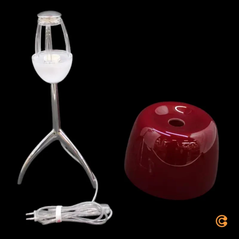 B-Ware Foscarini Lumiere Tischlampe grande Nachttischleuchte Lampe alu/rot dimmbar