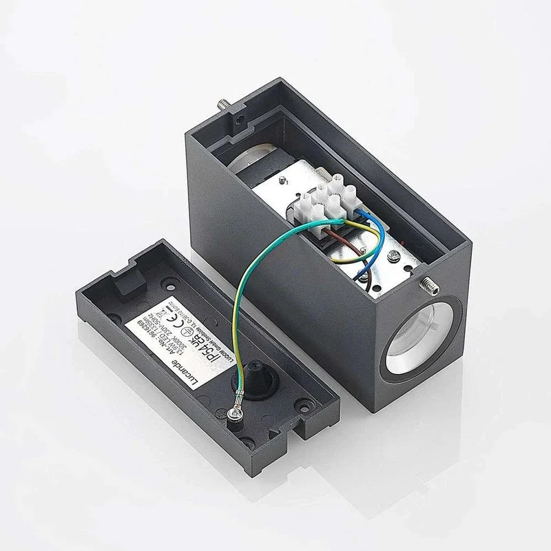 B-Ware Lucande Cimala LED-Außenwandlampe Wandleuchte Lampe Leuchte Wandlicht Licht