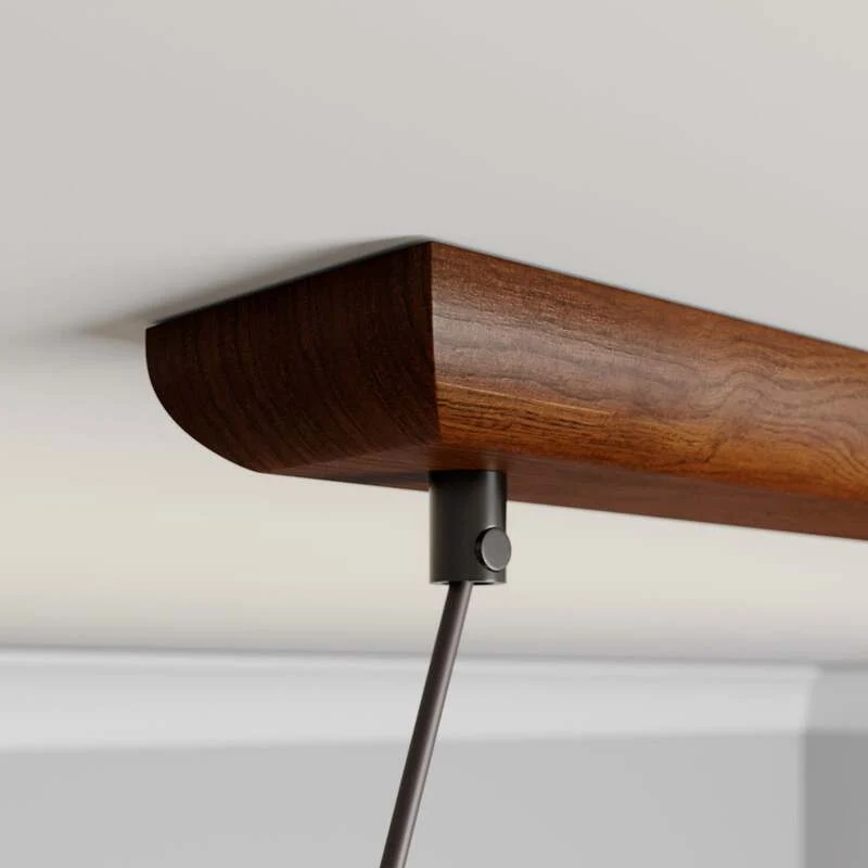 B-Ware Euluna Hängeleuchte Sweden Hängelampe Leuchte Lampe zweiflammig nussbaum eiche