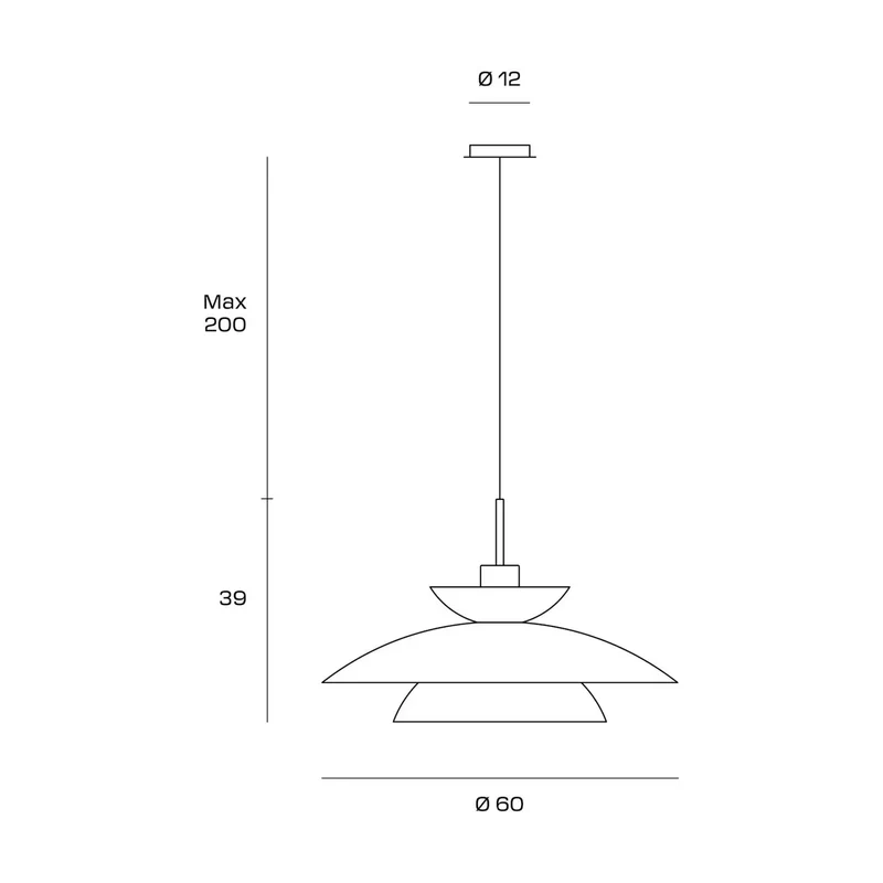 B-Ware miloox by Sforzin Hängeleuchte Kloé Hängelampe Lampe taubengrau Ø 60 cm Metall