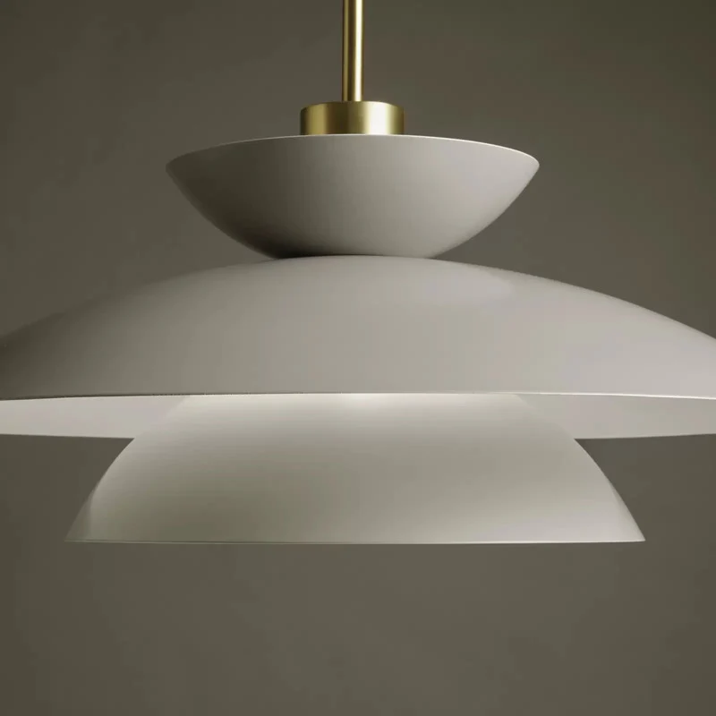B-Ware miloox by Sforzin Hängeleuchte Kloé Hängelampe Lampe taubengrau Ø 60 cm Metall