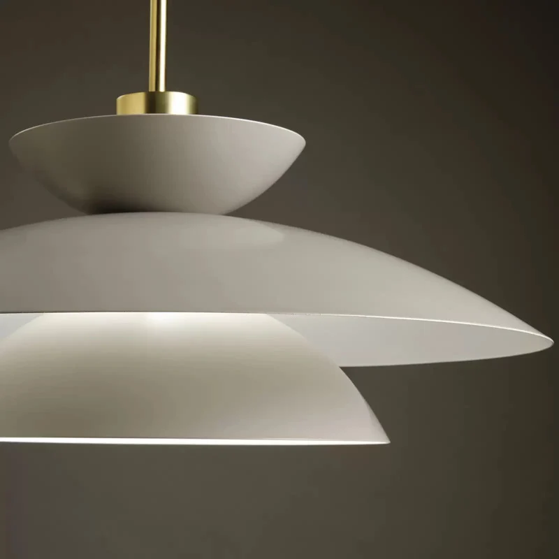 B-Ware miloox by Sforzin Hängeleuchte Kloé Hängelampe Lampe taubengrau Ø 60 cm Metall
