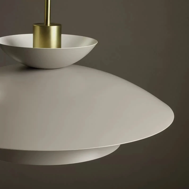 B-Ware miloox by Sforzin Hängeleuchte Kloé Hängelampe Lampe taubengrau Ø 60 cm Metall
