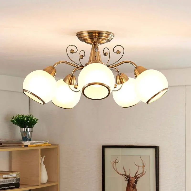B-Ware Lindby Deckenlampe Corentin Wohnzimmerleuchte Deckenlampe Leuchte LED E14 Lampe