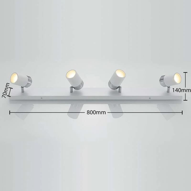 B-Ware Lindby Deckenstrahler Kardo Deckenlampe Hängelampe Lampe 4-flammig GU10 weiß