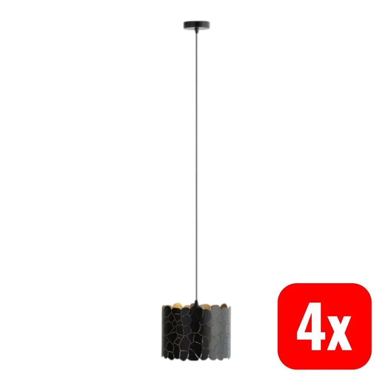 B-Ware Lindby Aralena Pendant Light, Black/gold, Metal, Ø 26 Cm