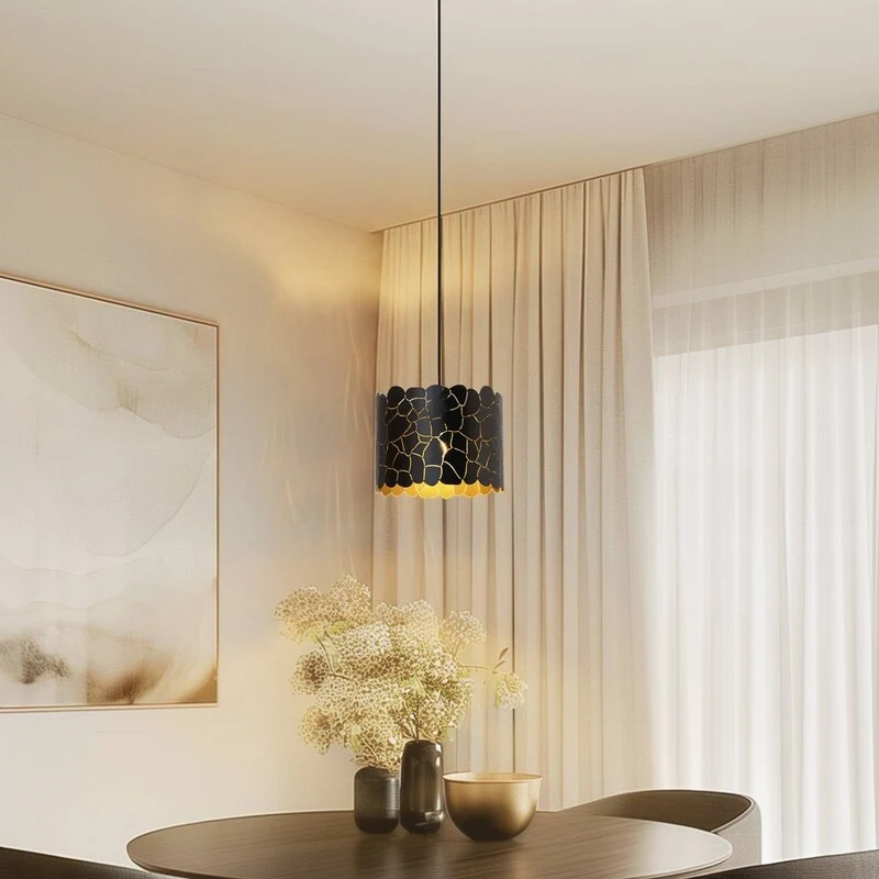 B-Ware Lindby Aralena Pendant Light, Black/gold, Metal, Ø 26 Cm