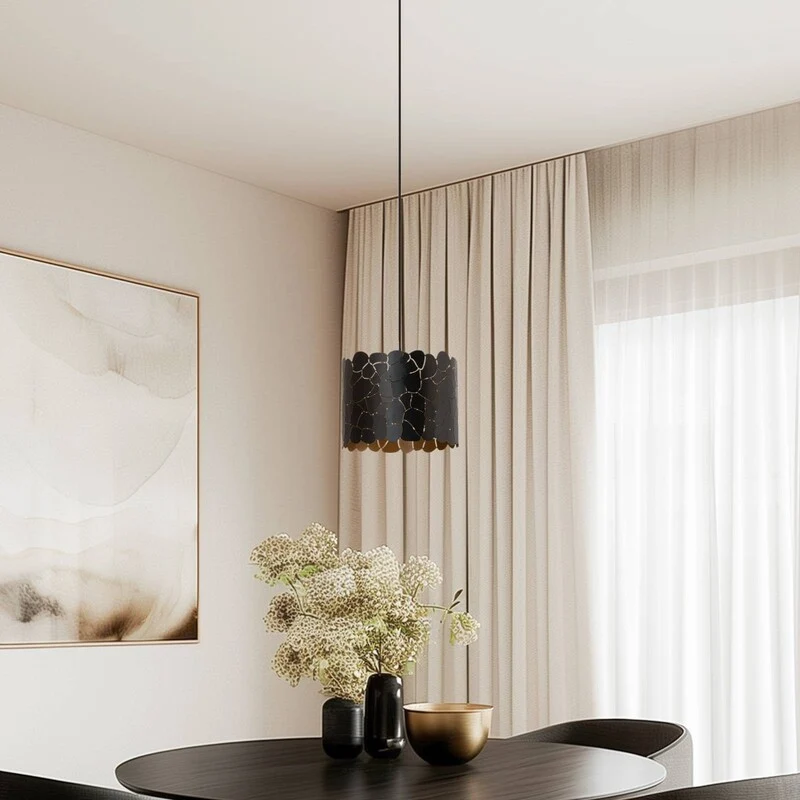 B-Ware Lindby Aralena Pendant Light, Black/gold, Metal, Ø 26 Cm