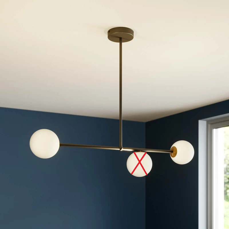 B-Ware Euluna Hängeleuchte Gama Hängelampe Lampe Leuchte Esszimer Wohnzimmer 3 flammig