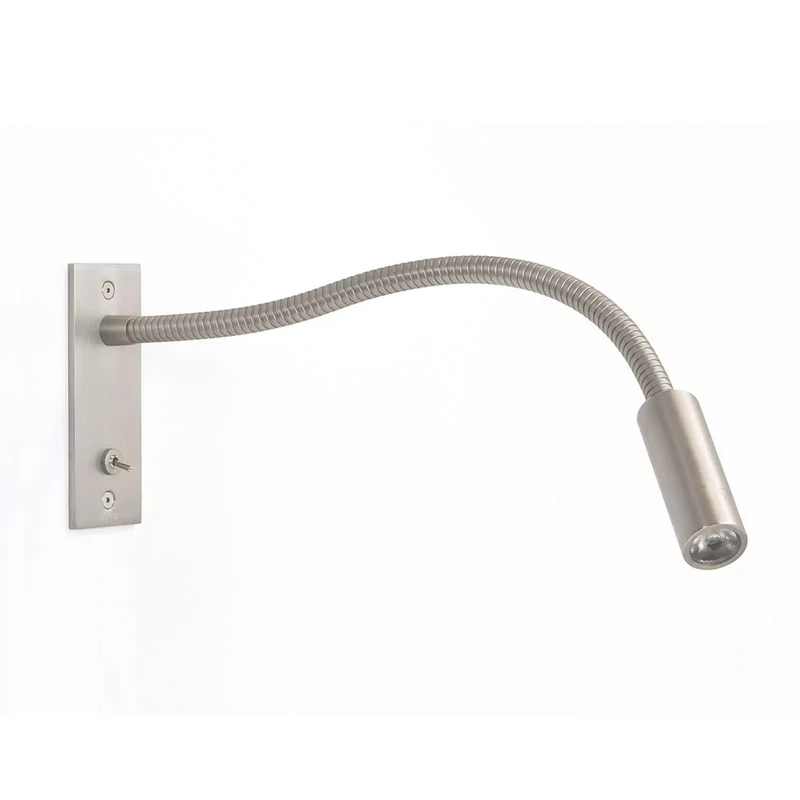 B-Ware Astro Leo Switched LED-Wandeinbaulampe Wandleuchte Wandlampe Wandlicht nickel