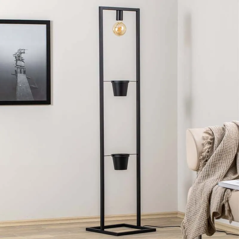 B-Ware Envostar Hyazinth Stehleuchte Stehlampe Standleuchte Leuchte mit 2 Blumentöpfen
