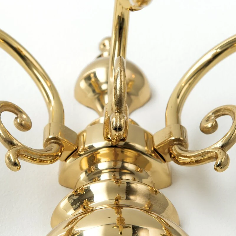 B-Ware Orion Wandleuchte Imke Wandlampe Wandlicht Leuchte Lampe 3-flg. messing poliert