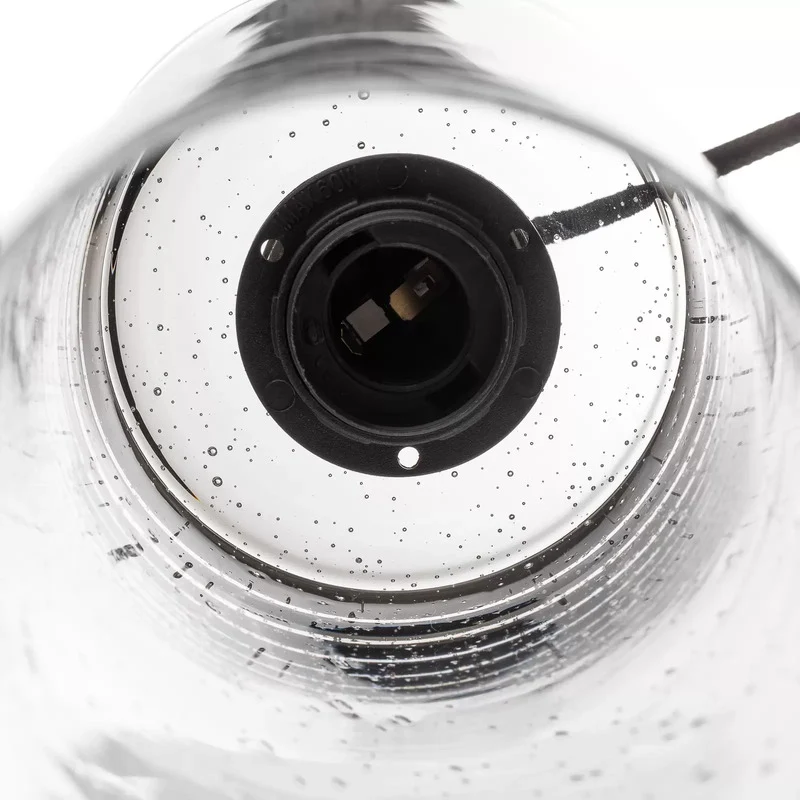 B-Ware Hängeleuchte Zylinder aus klarem Natron-Kalk-Glas Ø 12 cm Hängelampe Lampe Spot
