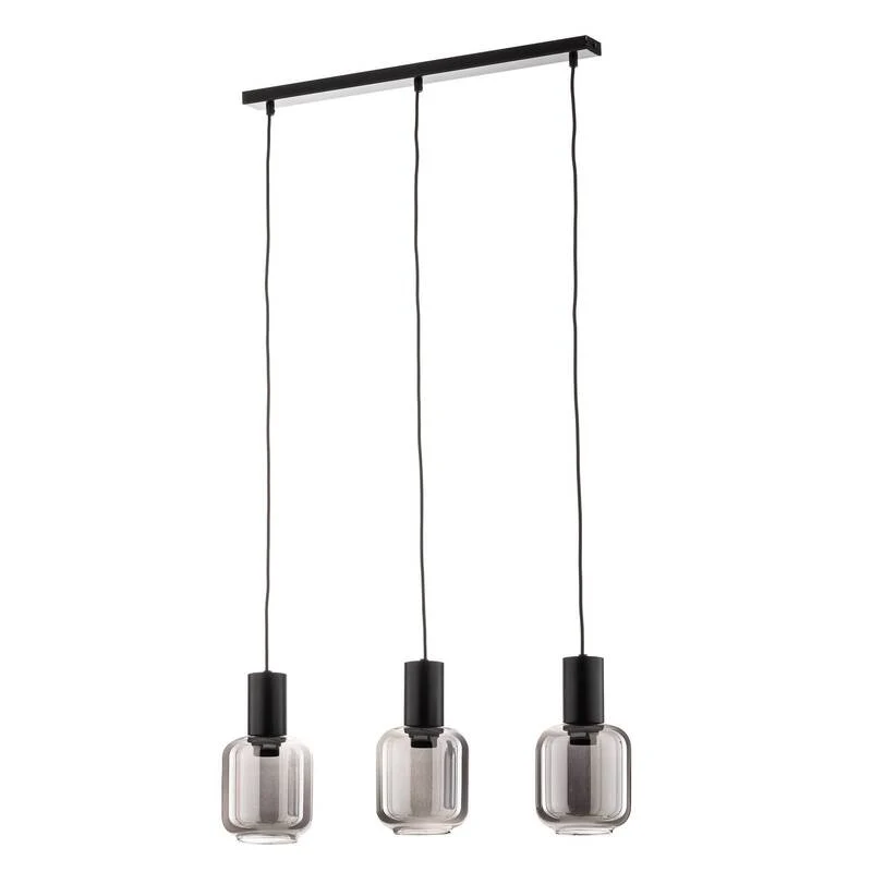 B-Ware Euluna Pendelleuchte Smoke Hängeleuchte Deckenlampe Lampe Rauchglas dreiflam97