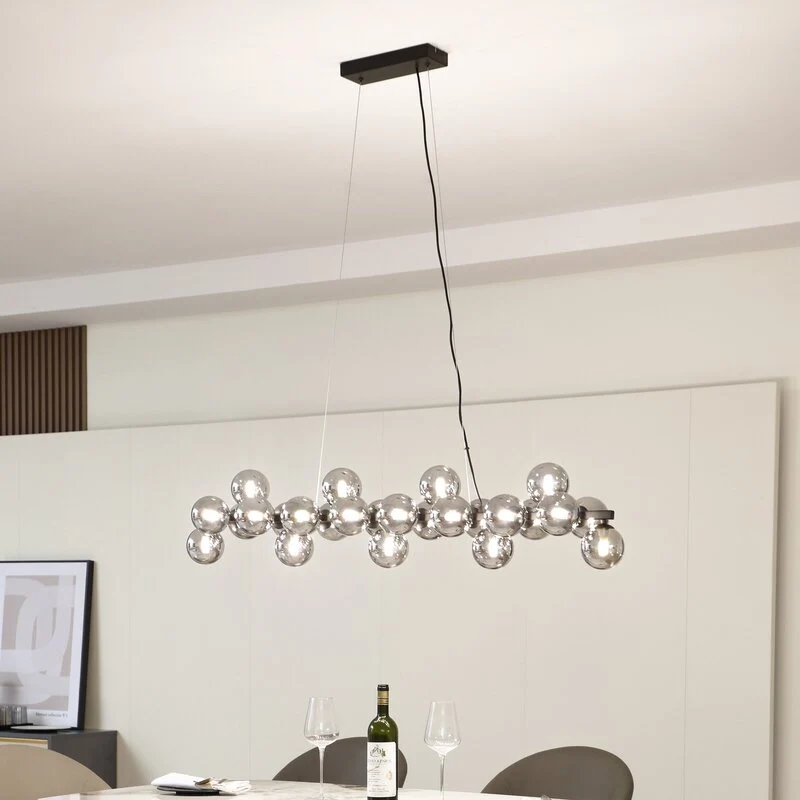 B-Ware Lucande Hängeleuchte Naelen Hängelampe Deckenlampe schwarz/grau SIEHE TEXT/FOTO