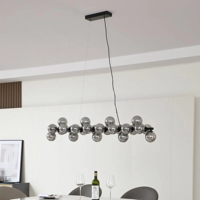 B-Ware Lucande Hängeleuchte Naelen Hängelampe Deckenlampe schwarz/grau SIEHE TEXT/FOTO