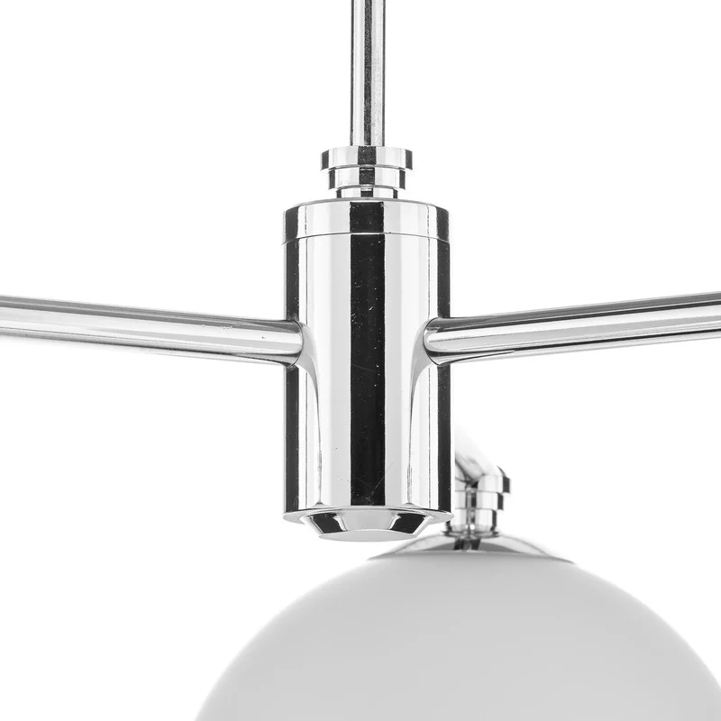 B-Ware Hängeleuchte Mina Deckenlampe Leuchte chromfarben Metall Glas dreiflammig Lampe