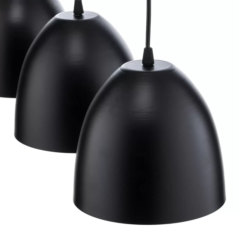 B-Ware EMIBIG LIGHTING Pendelleuchte Lenox Hängeleuchte Lampe dreiflammig schwarz/gold