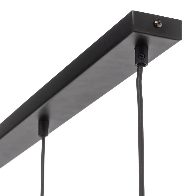 B-Ware EMIBIG LIGHTING Pendelleuchte Lenox Hängeleuchte Lampe dreiflammig schwarz/gold