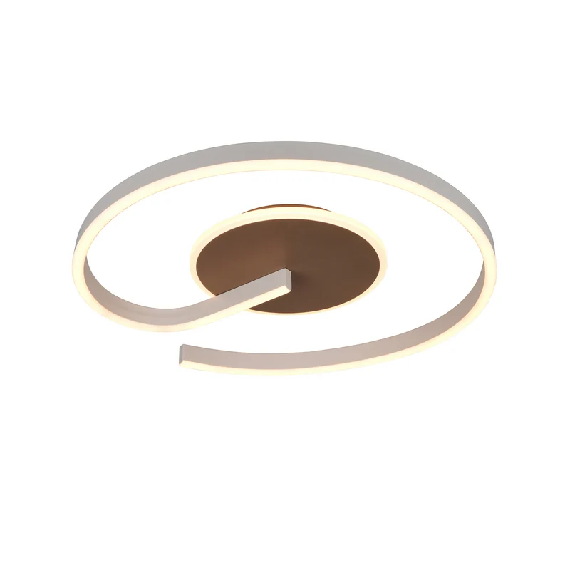 B-Ware Reality Deckenleuchte Calle LED Lampe dimmbar CCT 2300K-4000K braun Ø50cm
