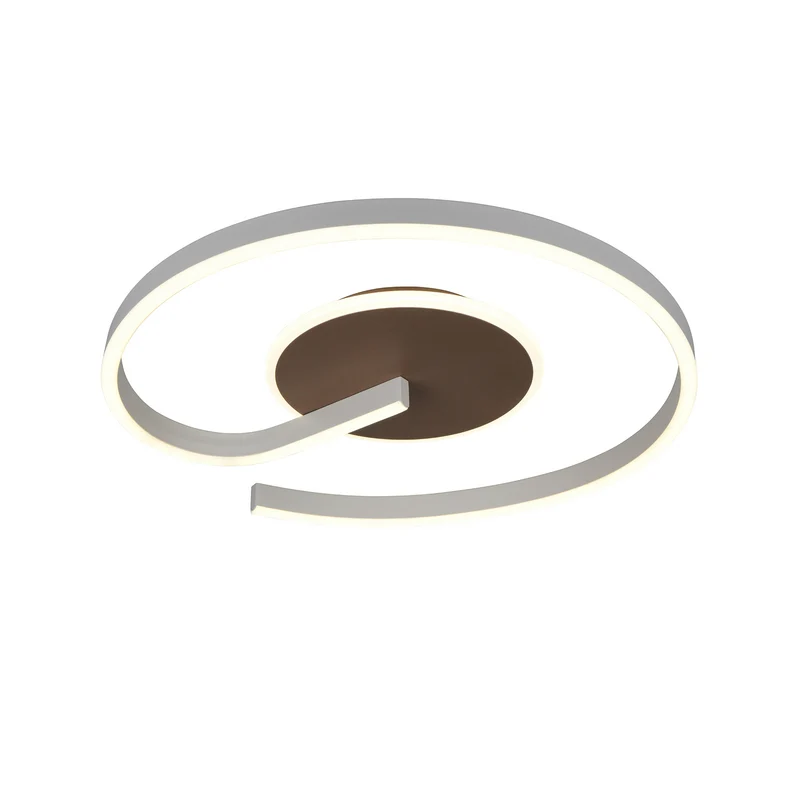 B-Ware Reality Deckenleuchte Calle LED Lampe dimmbar CCT 2300K-4000K braun Ø50cm